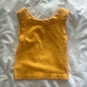 Urban Outfitters Orange Cropped Tank Top